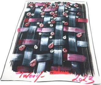 Chanel Pre-owned Cashmere Sjaal - Dames - Vintage Accessoires - Veelkleurig - ONE Size - Vintage