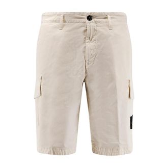 Stone Island Shorts - Heren - Korte Broeken - Wit - W31 - Korte Broeken