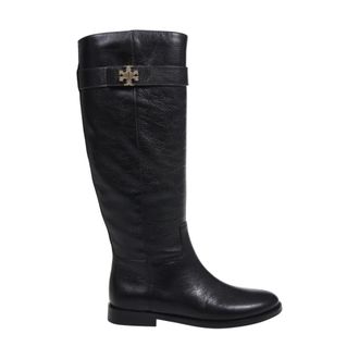 Tory Burch Bota de Equitaci&oacute;n Negra con Cierre T-Lock - Shoes - Mujer - Negro - 38 1/2 EU