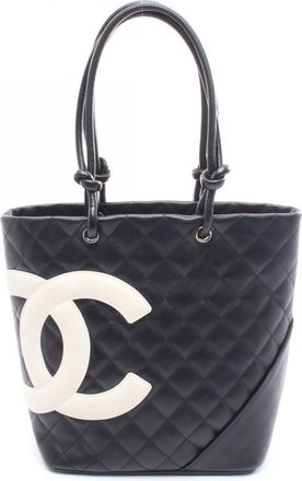 Chanel Black White Cambon Ligne Tote Bag (Pre-Owned)