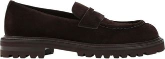 Giorgio Armani Brown Suede Loafers