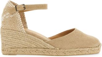 Castaner Beige Ankle-strap Wedges