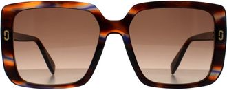 Marc Jacobs Square Womens Horn Brown Gradient MJ 1121/S - One Size
