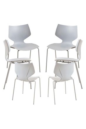 Regalos Miguel Regalos Miguel - Packs Sillas Comedor - Pack 6 Sillas Plecy - Gris Claro