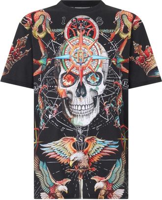 Philipp Plein Heren, Tops, Zwart, Maat: S Katoen