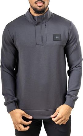 Maceoo Marthyr Quarter Zip Pullover in Grey at Nordstrom, Size Xx-Large