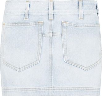 The Attico Sky Blue Abra Mini Denim Skirt-Donna