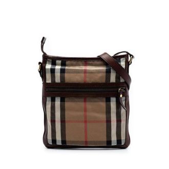 Burberry Pre-owned Cross Body Bags, female, Beige, Size: ONE SIZE Pre-owned Canvas Crossbody Bag