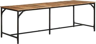 vidaXL Vidaxl - Dining Table 220x90x75 cm Solid Wood Rough Mango