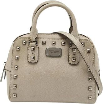 Michael Kors Pre-owned Leren Handtas - Dames - Vintage Handtas - Grijs - ONE Size - Leer - Vintage