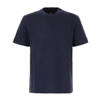 Fendi Heren, Tops, Blauw, Maat: XL Katoen