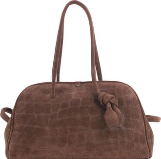 Jacquemus The Turismo Bag Crocodile Embossed Suede