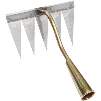 OEM Acero Hueco Endurecido, Port&aacute;til Para Jard&iacute;n, Deshierbe, Jardiner&iacute;a, Herramienta Para Deshierbar, Rastrillo Deshierbable, Cobre De 5 Dientes -crezuo
