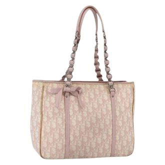 Dior Pre-owned Tote Bags, female, Pink, Size: ONE SIZE Pre-owned Vintage Plastic Tote Bag