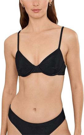 Beach Riot Camilla Top Womens Swimwear Black : LG, Nylon/Spandex