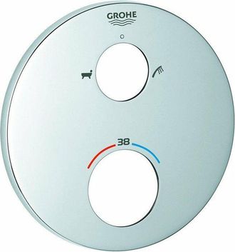 GROHE Roseta Redonda 49075 Para Termostato - Juego De Molduras Cromadas
