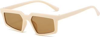 Generic Sports Mens Outdoor Sunglasses Vacation Driving Sports(Beige)