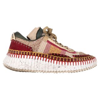 Chlo&eacute; Pre-owned Womens Chlo&eacute; Nama Mesh Sneakers in Multicolor Suede - Multicolour - Size EU 38