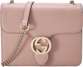 Gucci Pink Leather Interlocking Crossbody (Authentic Pre-Loved)