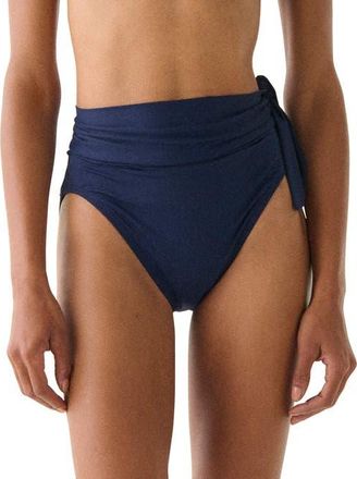 Kate Spade New York Solids High Waist Bottom in Planetary Navy at Nordstrom, Size X-Large