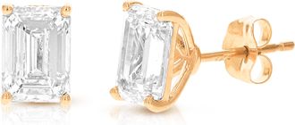 Vir Jewels 2 cttw Emerald Lab Grown Diamond Stud Earrings in 14K Gold With Push Backs For Women