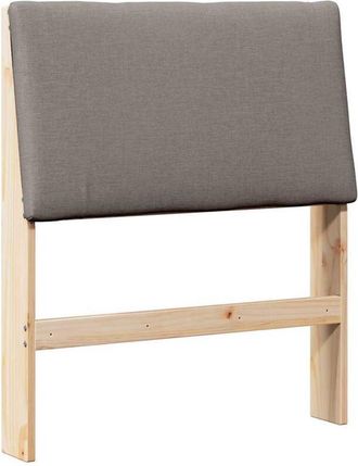 vidaXL Cabecero Tapizado Taup&eacute; 75 Cm Madera De Pino Macizo Vidaxl