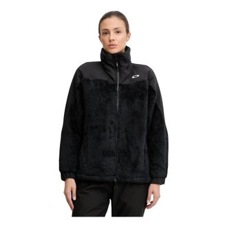 Oakley Mountain Fire Sherpa - Dames - Fleece jassen - Zwart - S - Polyester - Fitness