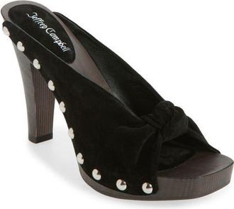 Jeffrey Campbell Belleza Sandal in Black Suede at Nordstrom, Size 5.5