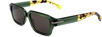 HUGO BOSS Mens 53mm Green Havana Sunglasses BOSS1596-S-XGW-53