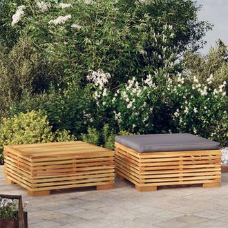 vidaXL Juego De Muebles De Jard&iacute;n 2 Piezas Madera Maciza De Teca Vidaxl