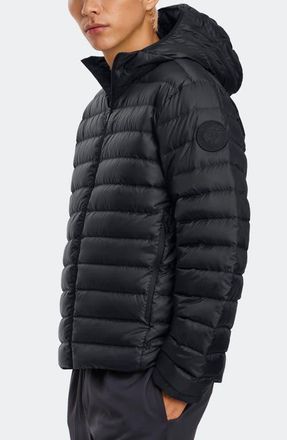 Canada Goose Stratus Hooded 750-Fill-Power Down Puffer Coat in Black - Noir at Nordstrom, Size X-Large