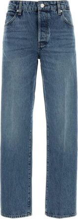 Frame Denim Light Blue Straight High Rise Jeans