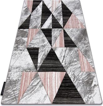 RugsX Rugsx - Carpet alter Nano Triangles blush pink pink 280x370 cm