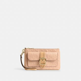 Coach Ashton Wristlet In Signature Leather