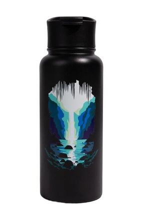 United By Blue 32 OZ Waterfall Steel Bottle in Black at Nordstrom