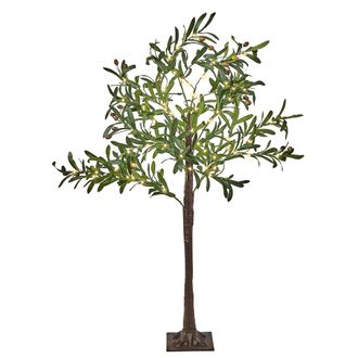 Beliani Beliani - Rbol De Navidad Artificial De Exterior E Interior Con Luces Led Estilo Escandinavo Pvc 120 Cm Verde Celioni