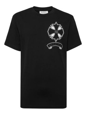 Philipp Plein Puffy Chrome Crest T-shirt - men - Cotton - S - Black