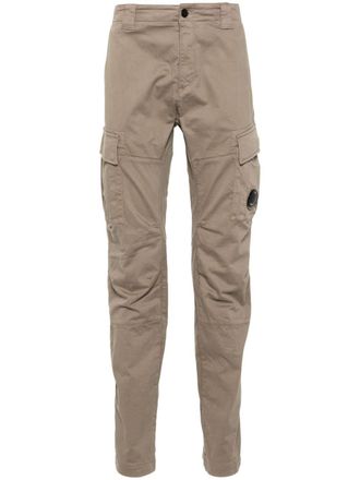 C.P. Company Cargo in raso con dettaglio Lens - Marrone