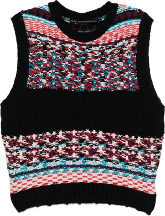 Andersson Bell Canotta Nordic girocollo - Nero