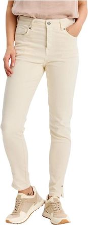 In Front Eierschaal Alvilda Jeans Broek - Dames - Slim Fit Jeans - Beige - 3XL - Katoen - Jeans