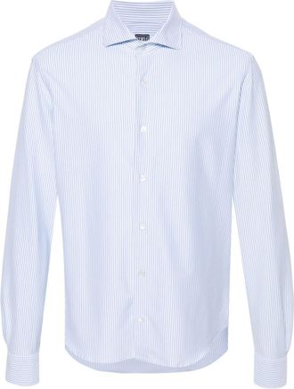 Fedeli striped jersey shirt - men - Elastane/Cotton/Nylon - 44 - Blue