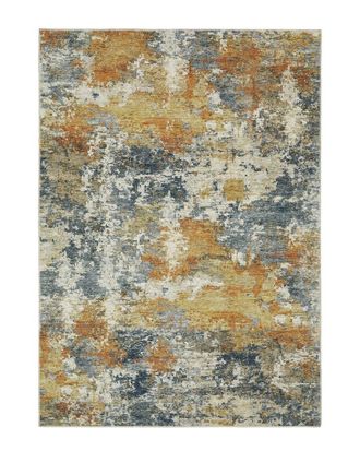 Style Haven Marcel Contemporary Abstract Washable Flat Weave Rug