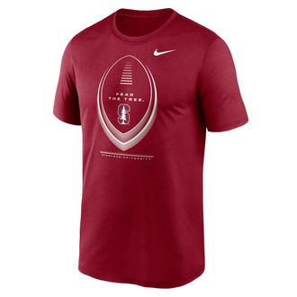 Nike Stanford Primetime Football Icon Legend Nike Mens Dri-FIT College T-Shirt in Red | NKGK69WSDN-3BJ