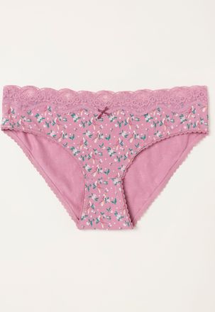 Fat Face FatFace Pink Bird Floral Classic Knickers