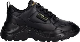 Versace Jeans Couture Sneakers - Dames - Sneakers - Zwart - 39 EU - Leer - Schoenen