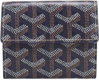Goyard Navy Canvas Wallet (Bi-Fold) (Pre-Owned)
