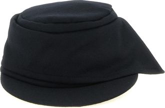 Yohji Yamamoto Flat Crown Hat - Heren - Hoeden - Zwart - XL - Katoen - Accessoires