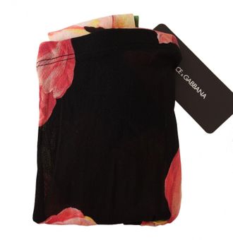 Dolce & Gabbana Floral Print Nylon Leggings - Black