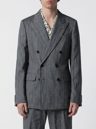 Dries Van Noten Blazer doppiopetto Dries Van Noten in cotone e lino lurex