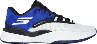 Skechers Mens Skx Nexus Basketball Shoe In White/blue